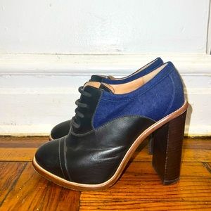 Chloe high-heeled oxfords, 39.5